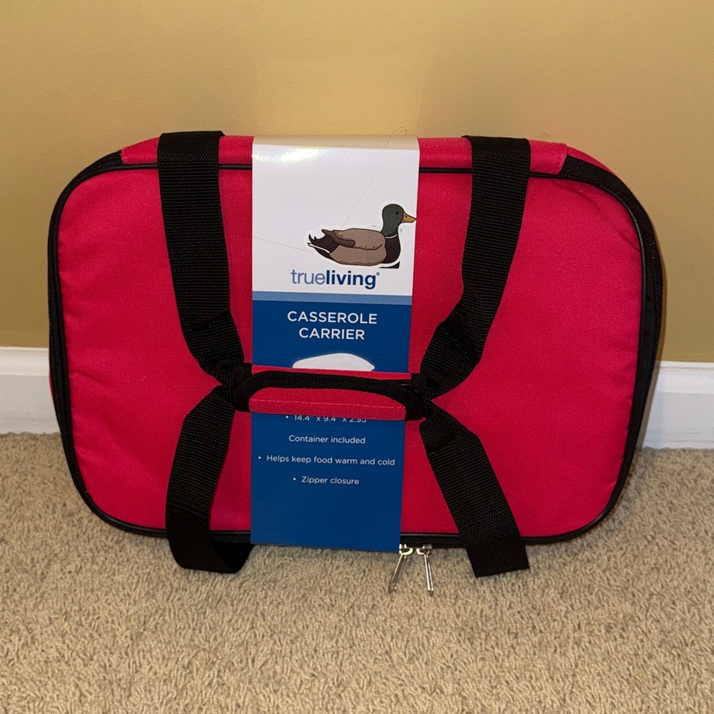 Red Insulated Food Storage Bag